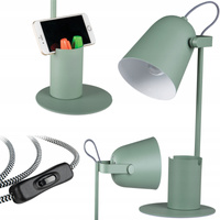 Stolná stolová lampa Školská kancelária Nočná lampa Nastaviteľná E27 Zelená Raibo Kanlux