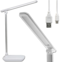 LED 5W CCT 3v1 3000-6000K Školská stolová lampa USB biela
