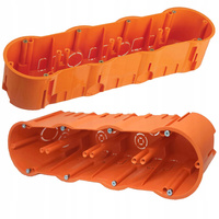 Štvorstranná hlboká elektrická skrinka 4x68 na zapustenie so skrutkami PAWBOL