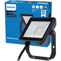 LED reflektor 10W 950lm 4000K IP65 čierny ProjectLine Philips