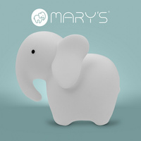 Detské LED nočné svetlo 1W 3000K teplá biela + viacfarebné RGB dobíjacie 500mAh biele MARY'S DOG