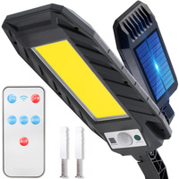 LED solárna pouličná lampa 10W IP65 snímač pohybu + rukoväť + diaľkové ovládanie