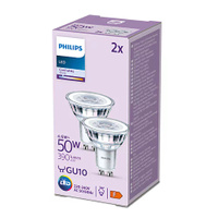 Sada 2x LED žiarovka GU10 s reflektorom 4,6W = 50W 390lm 4000k neutrálna biela PHILIPS