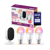 Sada inteligentnej sledovacej kamery + 3x RGB LED žiarovka SMART WIFI WiZ