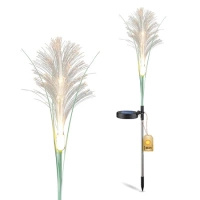 LED solárne záhradné lampy riadiace stojace okrasné IP44 vonkajšie trávnaté svetlo