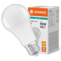 LED žiarovka E27 A60 13W = 100W 1521lm 2700K teplá biela 180° Ledvance