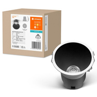 LED zapustené stropné zapustené bodové svietidlo 10W 700lm CCT Mesh White Black Downlight Slim Ledvance