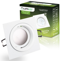 Svietidlo HALOGEN GU10 MR16 Square White CASSIO LUMILED na zapustenú montáž