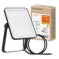 LED reflektor Vonkajší reflektor 10W 900lm 6500K IP65 Black Essentials Ledvance