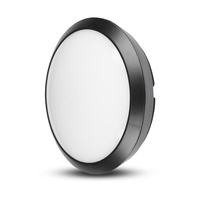 LED stropné svietidlo 12W 3000K 840lm IP66 s mikrovlnným senzorom čierne VT-8008 V-TAC