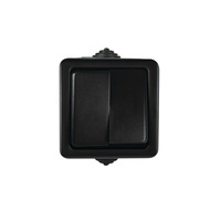 Zástrčkový spínač 10A štvorcový čierny TEKNO Kanlux