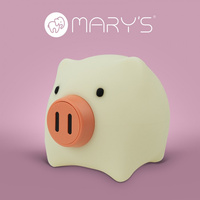 Detské LED 2,4W 1800-6500K s premenlivou CCT USB dobíjateľné 900mAh biele nočné svetlo MARY'S PIG