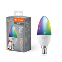 LED sviečka E14 4,9W = 40W 470lm CCT RGB Stmievateľná žiarovka Ledvance SMART+ WiFi