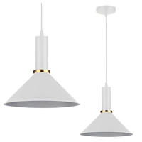 Stropné závesné svietidlo Masterled E27 biela meď Olena