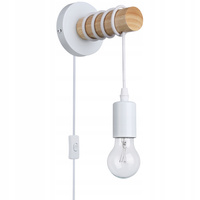 Bodové nástenné svietidlo E27 White Brown s vypínačom Eos Masterled