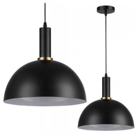 Masterled E27 čierna biela meď Koko stropné závesné svietidlo