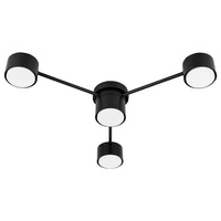 Luster Stropné závesné svietidlo Dekoratívne 4x GX53 Black Guliver Masterled