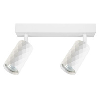 Bodové halogénové stropné svietidlo s reflektorom 2x GU10 Moving White Glamour Masterled