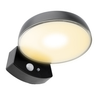 Záhradné nástenné svietidlo fasádne LED solárne svietidlo so senzorom pohybu a súmraku 4000K IP65