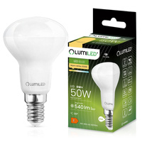 LED žiarovka E14 reflektor R50 6W = 50W 540lm 3000K teplá biela 120° LUMILED