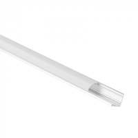 LED rohový hliníkový profil eloxovaný 2 m s matným difúzorom pre LED pásy + koncové krytky RW Ecolight