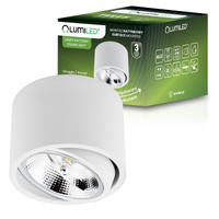 Povrchová montáž HALOGEN SPOT TUBA Movable GU10 ES111 Round White 100mm TELES LUMILED