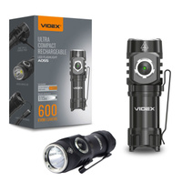 Nabíjateľná LED ručná baterka 10W 600lm 4 režimy USB-C Vodotesné IP68 Videx