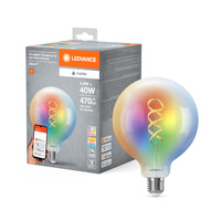 LED žiarovka E27 4,8W = 40W 470lm RGBW CCT Stmievateľná SMART+ WiFi Filament Globe Ledvance