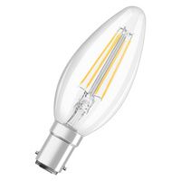 LED žiarovka B35 sviečka B15d 4W = 40W 470lm 2700K teplá biela 300° Retrofit Filament CLASSIC Osram
