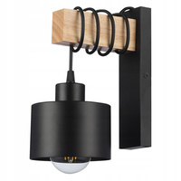 Nástenná objímka E27 na povrchovú montáž čierna Elza Masterled