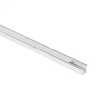 Zapustený eloxovaný hliníkový LED profil 2 m s mliečnym tienidlom pre LED pásy + krytky Ecolight PW series