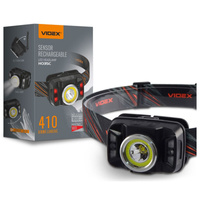 Dobíjací LED svetlomet 5W 410lm 7 prevádzkových režimov Senzor pohybu Micro USB Vodotesný IP65 Videx