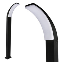 Záhradná stožiarová vonkajšia stojaca lampa LED 12W 1600lm 4000K, neutrálna biela 180° Čierna IP44 Amy Sanico Goldlux