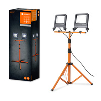 LED reflektor Batériová lampa na statíve Prenosné pracovné 100W 9000lm 4000K IP65 Grafitové pracovné svetlo Ledvance