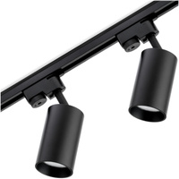 Osvetľovacia sada prípojníc 1m + 2x SAGI GU10 Black LUMILED reflektor