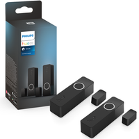 Inteligentný kontaktný senzor pre okná a dvere čierny batériový SMART Zigbee Kontaktný senzor Secure Philips HUE 2 ks.