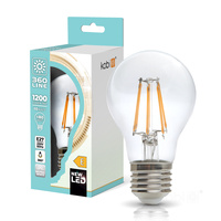 LED žiarovka E27 guľka 10W 1200lm 4000K neutrálna biela 360° Filament Line Kobi