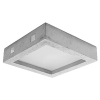Riza Sollux Stropné svietidlo Plafond Square 3000K, teplá biela Grey Industrial Riza