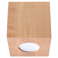 Stropné svietidlo na povrch GU10 Square Brown Scandinavian Quad Sollux