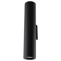 Nástenné svietidlo Nástenné svietidlo 2x GU10 Tubular Black Modern Lagos Sollux