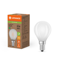 LED žiarovka guľka E14 P45 1,2W = 25W 255lm 2700K teplá biela 330° Ledvance