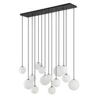 Závesné stropné svietidlo 14x G9 čierne moderné SNOWBALL 11408 Nowodvorski