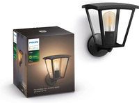 Záhradné nástenné svietidlo LED vonkajšia fasádna lampa 7W 550lm IP44 biela čierna Smart SMART Zigbee Bluetooth Inara Philips HUE