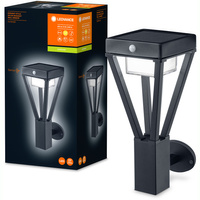 Vonkajšie nástenné svietidlo LED 6W 550lm 3000K IP44 čierne so senzorom pohybu a súmraku Endura Ledvance