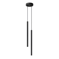 Stropné závesné svietidlo 2x G9 Tuba Luster Tubular Black Modern Pastelo Sollux