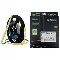 LED pásik COB 7W/m 805lm/m 320LED/m 12V 4000K neutrálna biela IP67 roll 5m Ecolight