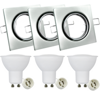 Svietidlo na zapustenú montáž 3,5 W 250 lm 3000 K, teplá biela strieborná OLIN Sanico Goldlux