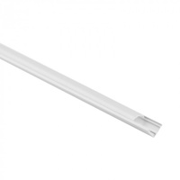 Hliníkový rohový LED profil Povrchová montáž biely 1m s matným difúzorom pre LED pásy + koncové krytky RW Ecolight series