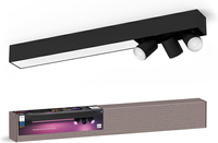 LED reflektorové stropné svietidlo 48,6 W 3700 lm IP20 biele a farebné RGB + TW Black Smart SMART Zigbee Bluetooth Centris Philips HUE