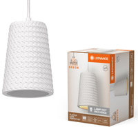 Dekoratívne stropné závesné svietidlo E27 s presahom Biely dekor Ledvance